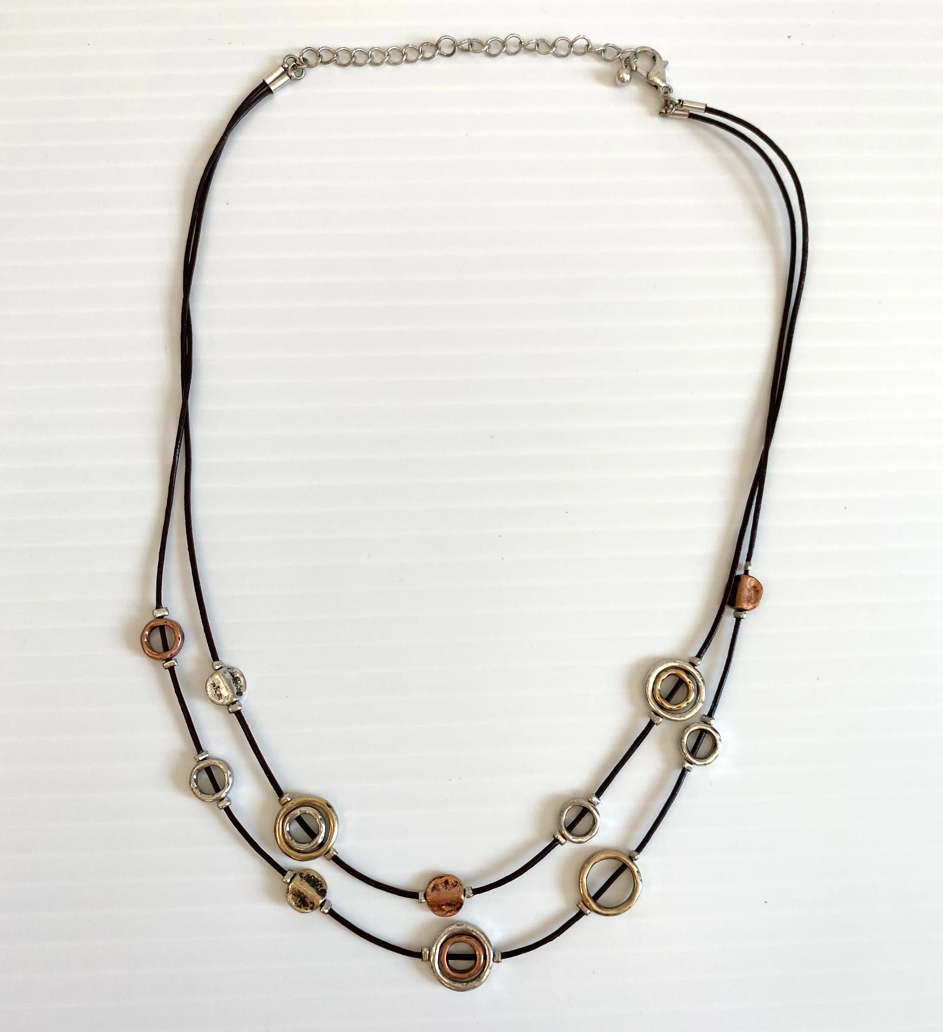 Fashion Accessories - Mixed Metal Necklace