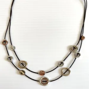 Fashion Accessories - Mixed Metal Necklace