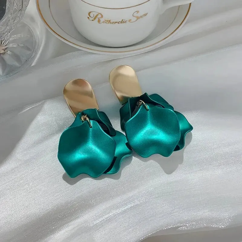 Flower Earrings For Woman Accessories