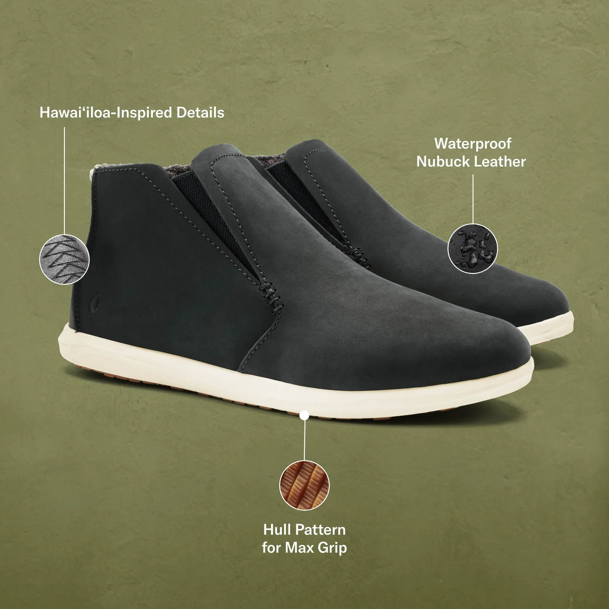 Hawaiiloa Manu Hope - Lava Rock / Off White
