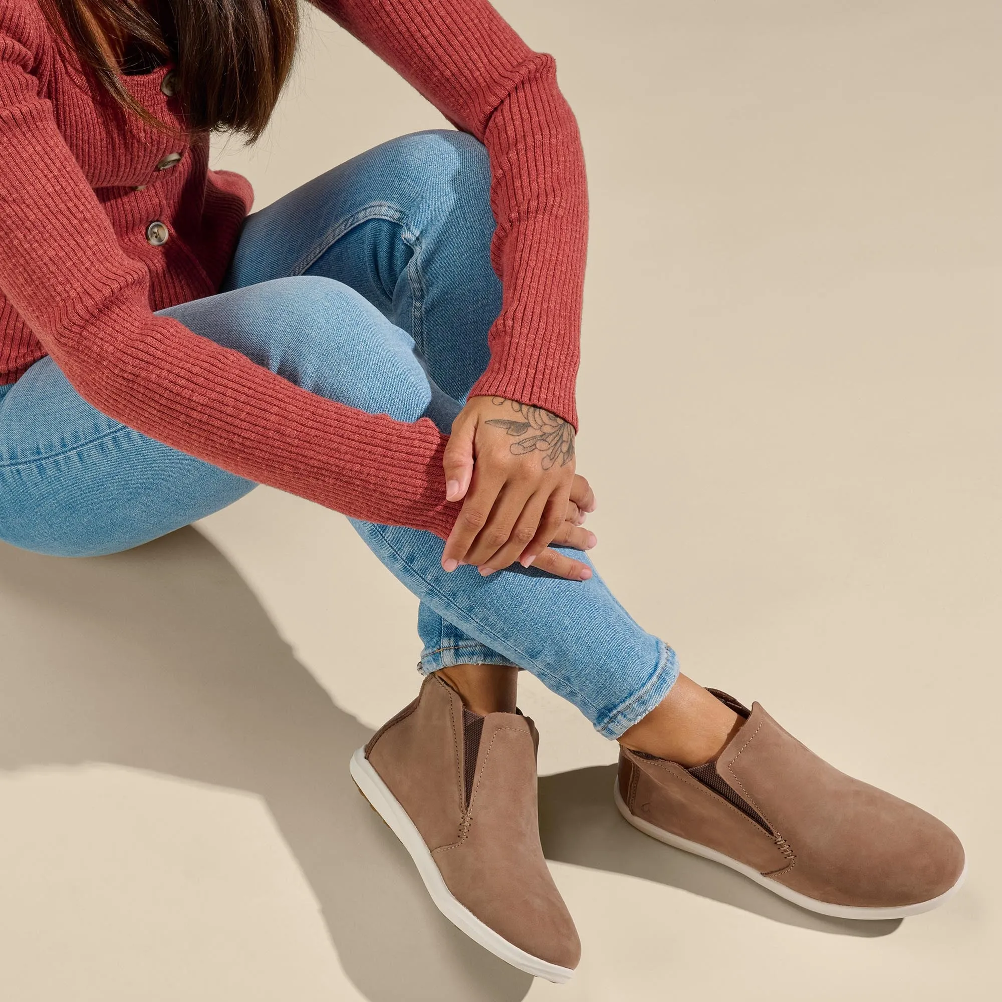 Hawaiiloa Manu Hope - Taupe Grey / Off White