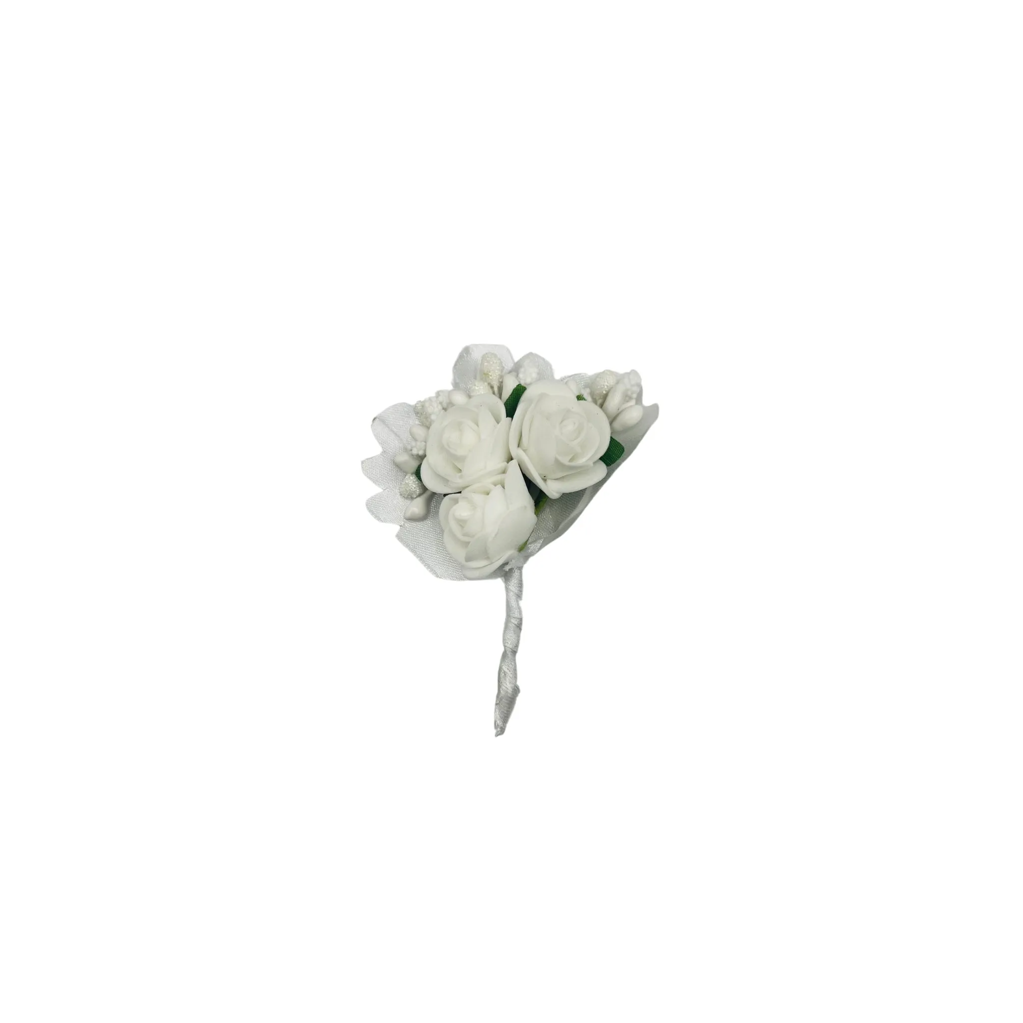 PAKISTANI BRAND LAPEL PIN FOR COAT - WHITE FOLWER