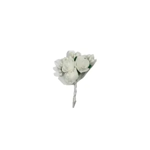 PAKISTANI BRAND LAPEL PIN FOR COAT - WHITE FOLWER