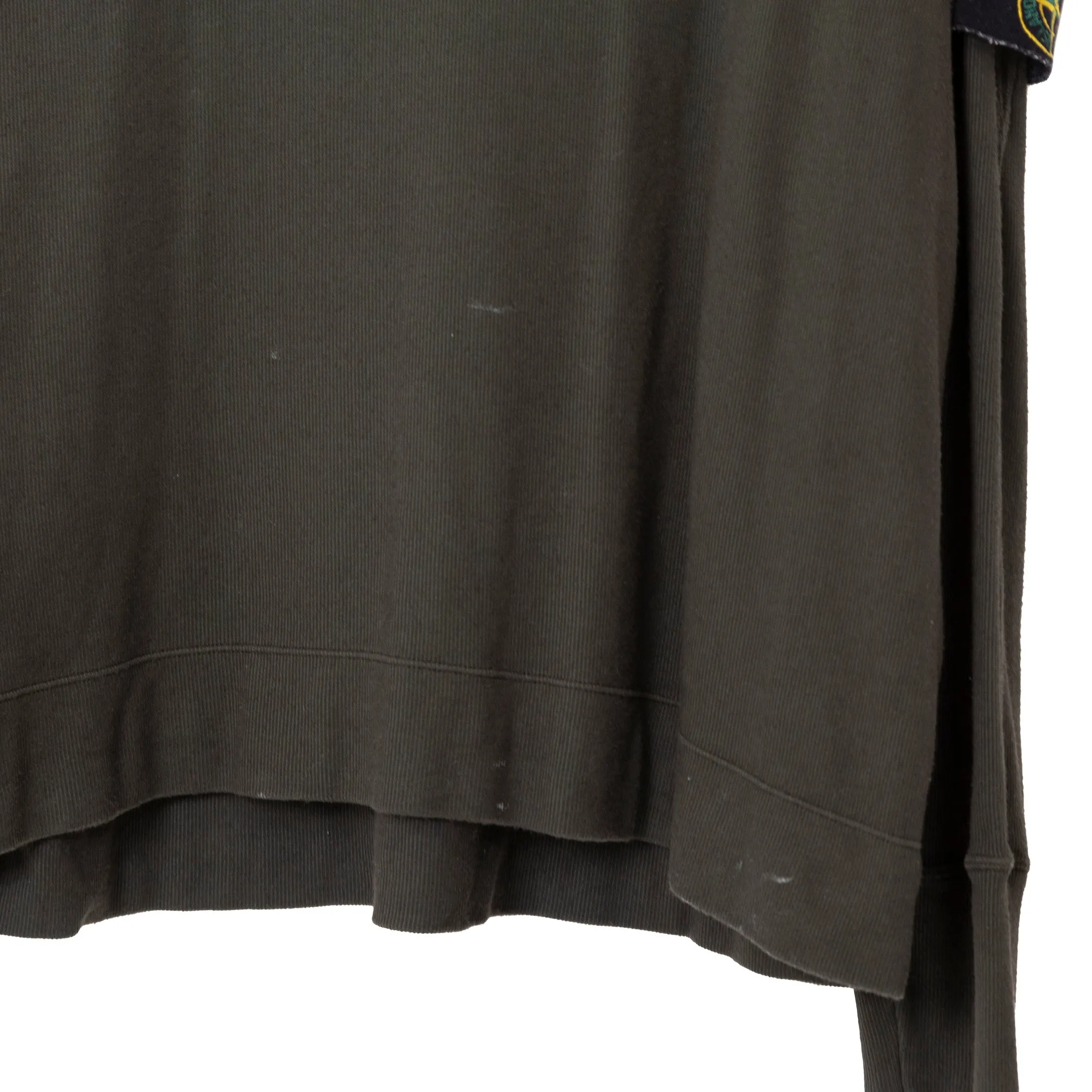S/S 2000 Stone Island Green Ribbed Sweatshirt